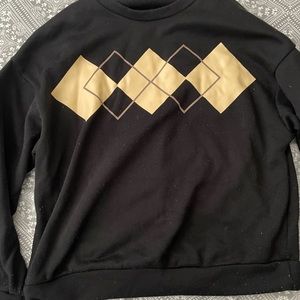 SHEIN argyle sweatshirt
